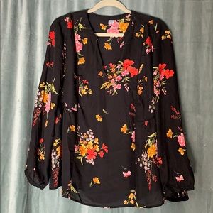 Old navy floral boho XL blouse